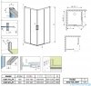 Radaway Idea Kdd kabina 70x90cm chrom połysk/szkło przejrzyste 387065-01-01L/387060-01-01R
